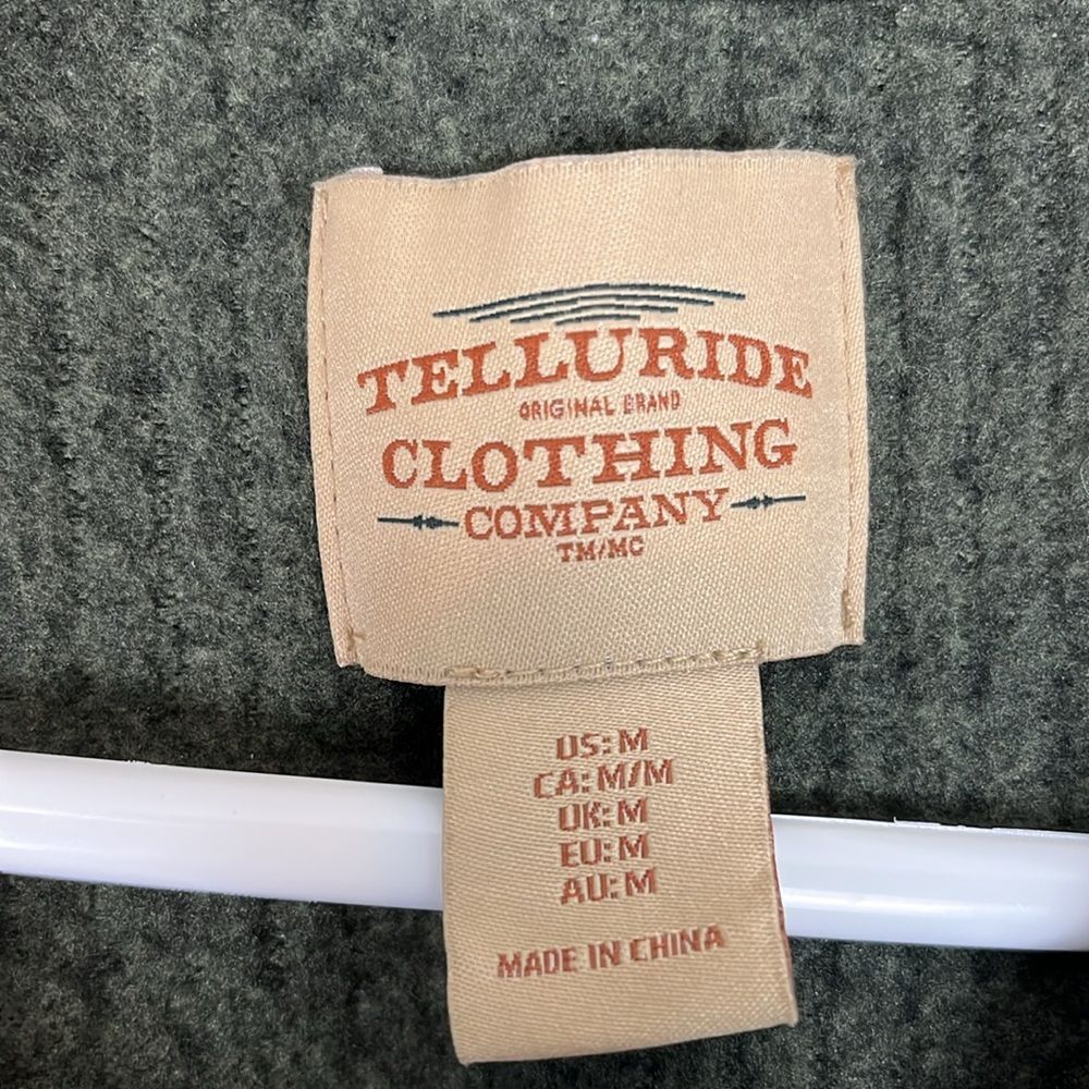 Soft Green Telluride 1/4 Zip Sweatshirt - Picture 5 of 5